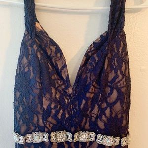 Blue Sparkly evening/ prom dress